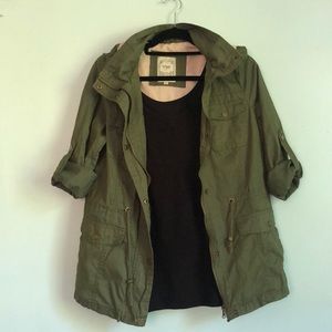 Military Olive Green Utility Jacket